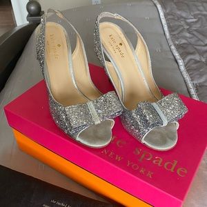 Kate Spade glitter heels